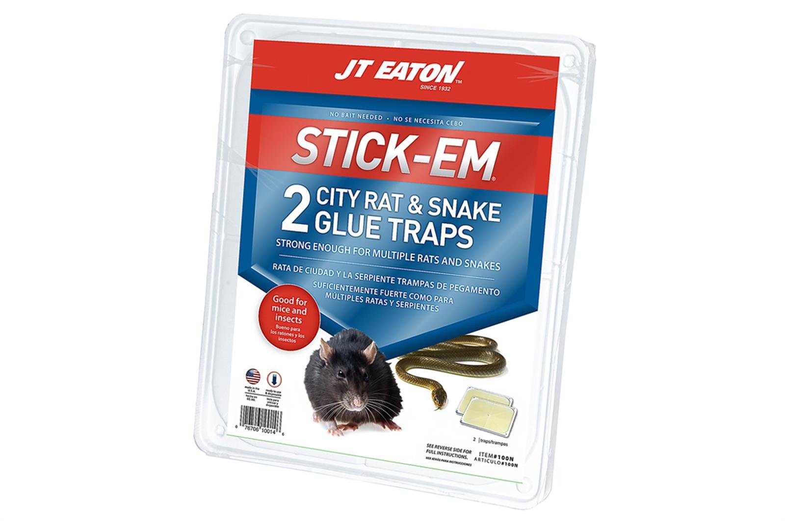 Stick Em City Rat Snake Glue Traps Nixalite   STICK EM RAT AND SNAKE GLUE TRAPS 